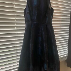 NWT White House Black Market Navy and Black Sleeveless Midi Dress GORGEOUS!!!